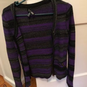 Aqua cashmere zip up cardigan